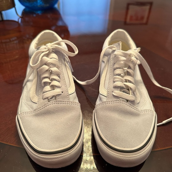 Vans Off The Wall Womens Size 9 Light Blue Low Top Lace Up # Worn Once # - Picture 2 of 7